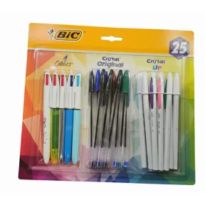 Set de 25 bolígrafos originales BIC, escritura suave