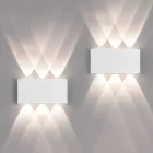 Lámparas de Pared LED 2 Piezas Aluminio Luz Natural 4500K