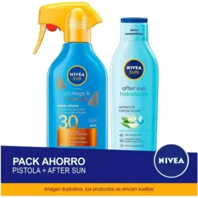 Protector solar NIVEA SUN: Crema y aftersun en pack