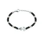 Brazalete Marine Sector PULSEIRA SS + PVD Negro y Marrón 19+3CM
