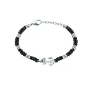 Brazalete Marine Sector PULSEIRA SS + PVD Negro y Marrón 19+3CM