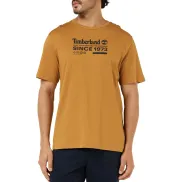 Camiseta Hombre Timberland de Manga Corta en Negro (S a 3XL)