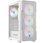 Gabinete ATX Tempest Airflow Garrison ARGB Blanca con Ventiladores