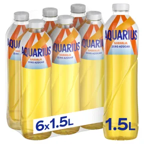 Bebida Hidratante AQUARIUS Naranja Zero Azúcar - Pack 6 x 1,5 L