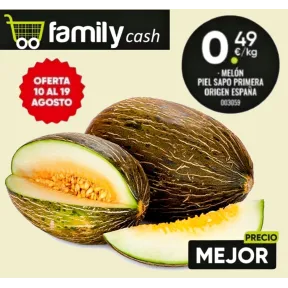 Melón Piel de Sapo España a 0,49€ el Kilo Cat. 1ª