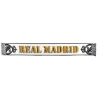 Bufanda blanca Real Madrid C.F. con letras doradas