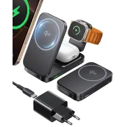 Cargador Inalámbrico 3 en 1 INIU 15W Certificado Qi2