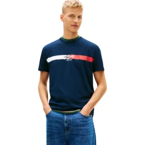 Camiseta Tommy Jeans TJM Stripe para Hombre SS Dm0dm22539