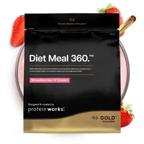Diet Meal 360 de Protein Works - Fresas con Nata, 2kg.