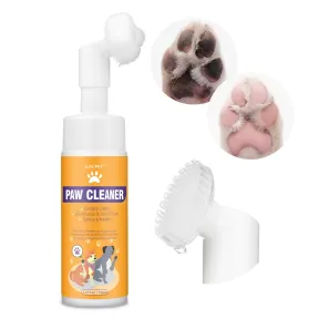 Espuma mágica para limpiar patas de perros y gatos.