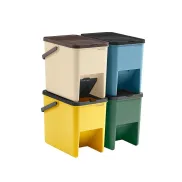 Cubos de basura Songmics de 20 litros - Set de 4 unidades