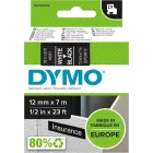 Etiquetas D1 de Dymo 12mm × 7m para organización