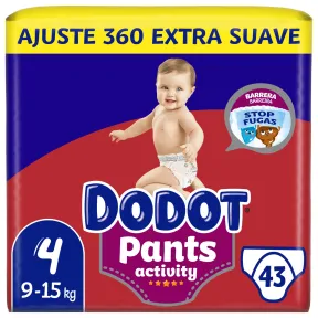 Pañales Dodot Activity Pants Talla 4 - 2x Pack