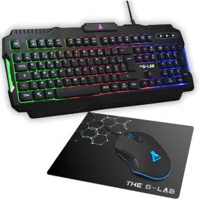 Pack The G-Lab: Teclado, Ratón, Auriculares y Alfombrilla