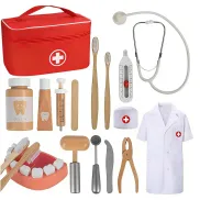 Maletín de Médico Portátil con Estetoscopio Juguete