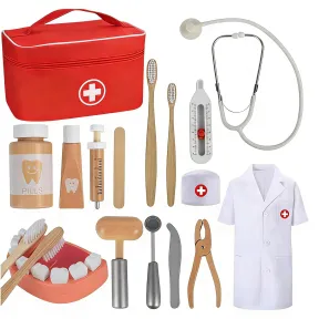 Maletín de Médico Portátil con Estetoscopio Juguete