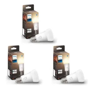 Bombillas Philips Hue A60 E27 - Pack de 3, Alexa y Google Home