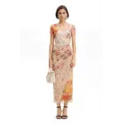 Camiseta de flores con tul Desigual