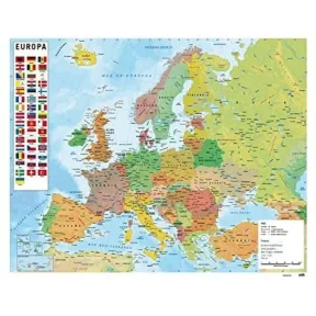 Mapa de Europa - Mini Poster Grupo Erik