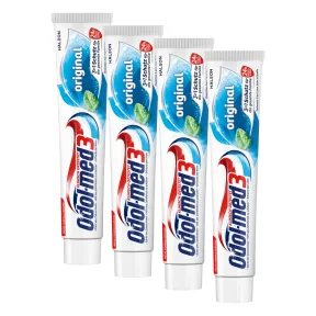 Pasta de dientes Odol-med3 3 en 1 - Paquete de 4 x 75 ml