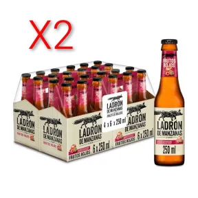 Ladrón de Manzanas Cider Frutos Rojos - 48 Unidades 4 Pack