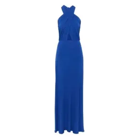 Lazo Azul en Vestido Cut Out Green Coast