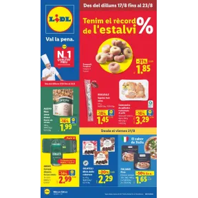 Ofertas de Lidl del 21 al 17 de agosto