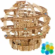 Puzzle Mecánico DIY de Madera: Wood Trick Gravity Marble Run