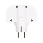 Adaptador Giratorio 180º 1 Toma + Carga Rápida USB A/C