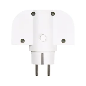 Adaptador Giratorio 180º 1 Toma + Carga Rápida USB A/C