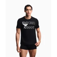 Camiseta de playa Armani con logotipo destacado