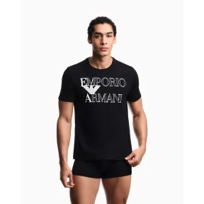 Camiseta de playa Armani con logotipo destacado