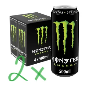 Monster Energy Original 8 x 500 ml - Bebida Energética