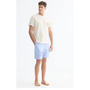Pijama corto para hombre Dustin - Azul claro - Tallas L, XL, 2XL
