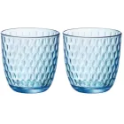 Vasos de vidrio Turquesa Rocco Bormioli - Paquete de 12 unidades
