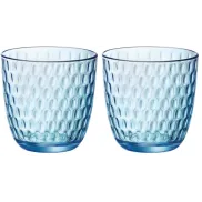 Vasos de vidrio Turquesa Rocco Bormioli - Paquete de 12 unidades