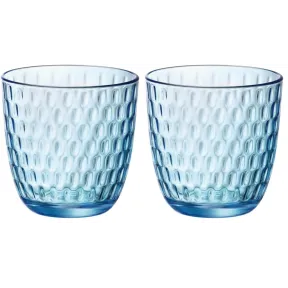 Vasos de vidrio Turquesa Rocco Bormioli - Paquete de 12 unidades