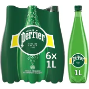 Perrier Agua Mineral con Gas - Pack de 6 Botellas 1L