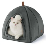Iglú de Franela para Gatos, Cama Cueva 40x40x40 cm