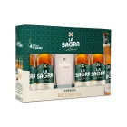 Pack 4 Cervezas Doble Malta La Sagra + Vaso 12 Pinta