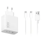 Cargador 90 W de Xiaomi con 3 puertos USB