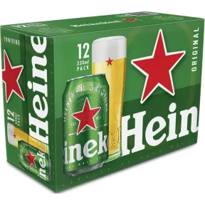 Cerveza Heineken Lager Lata 12 x 33cl - Precio final €4.87