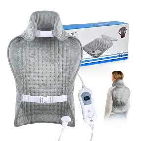 Almohadilla térmica 62x43, cervical y dorsal, 3 niveles calor.