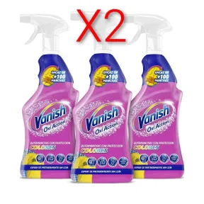 Vanish Oxi Action - Pack de 3 sprays quitamanchas 750 ml