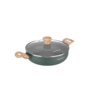 Sartén de 24 cm KASANOVA con tapa y mensaje Cooking Therapy