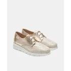 Blucher Beige en Piel Nude y Metal Platino - 24HRS