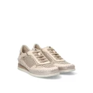 Deportivo blanco de mujer FLUCHOS f2143 con suela plana.