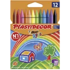 Ceras Plásticas BIC Kids Plastidecor - Pack de 12 Unidades