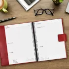Agenda Espiral Burdeos DuoUno con Bloc de Notas y Goma