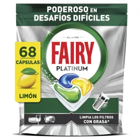 Cápsulas de Lavavajillas Limón Fairy Platinum